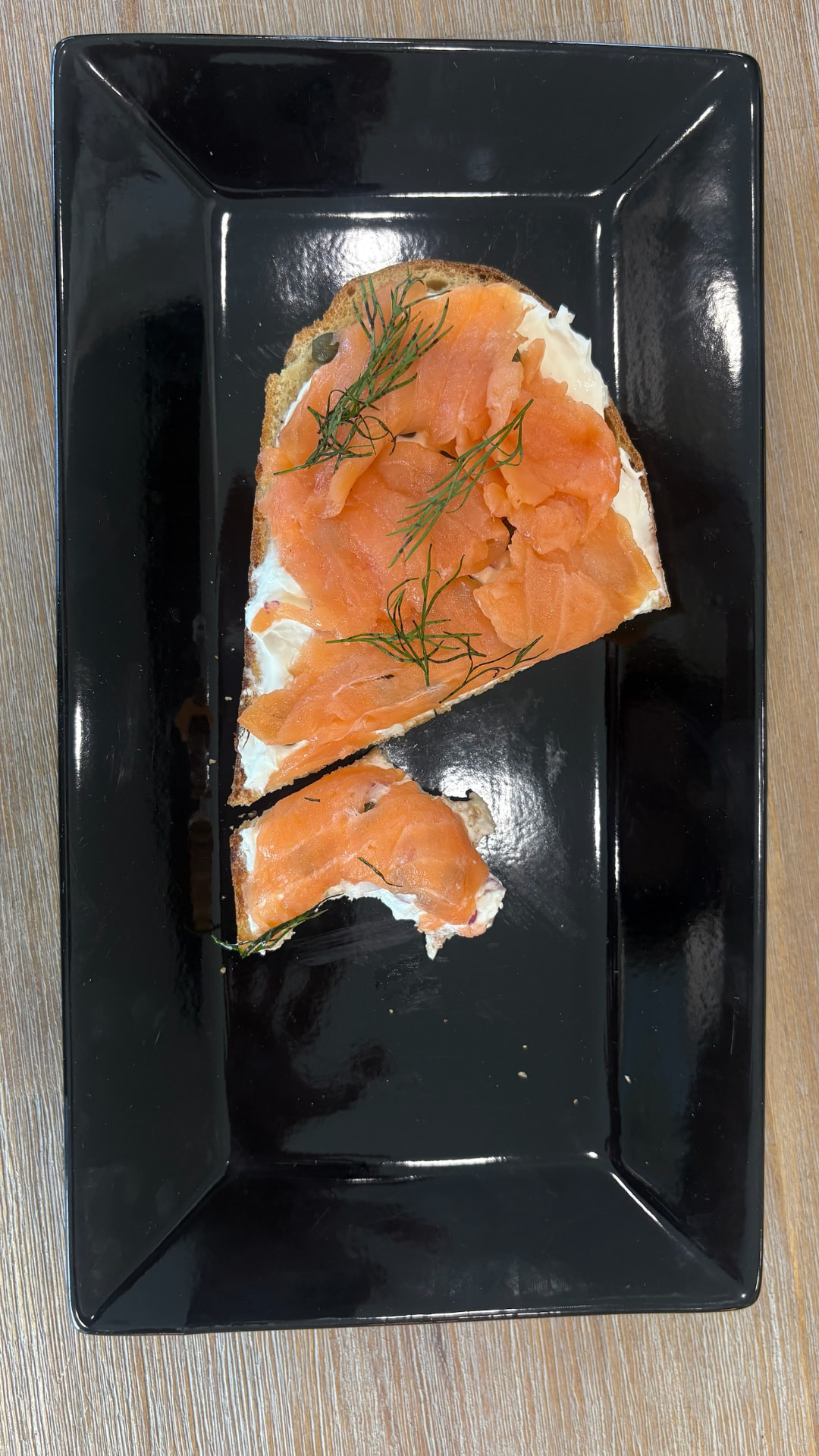 Lox'd & Loaded toast, nearly gone