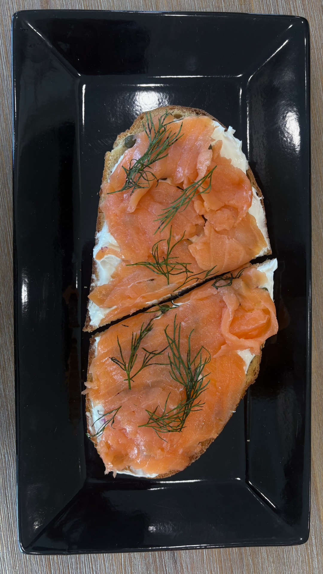 Lox'd & Loaded toast, untouched